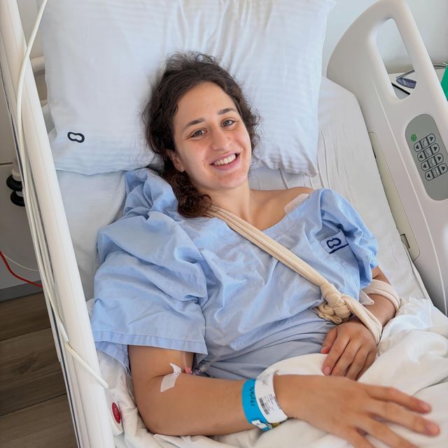 The day of the shoulder surgery, June 2026